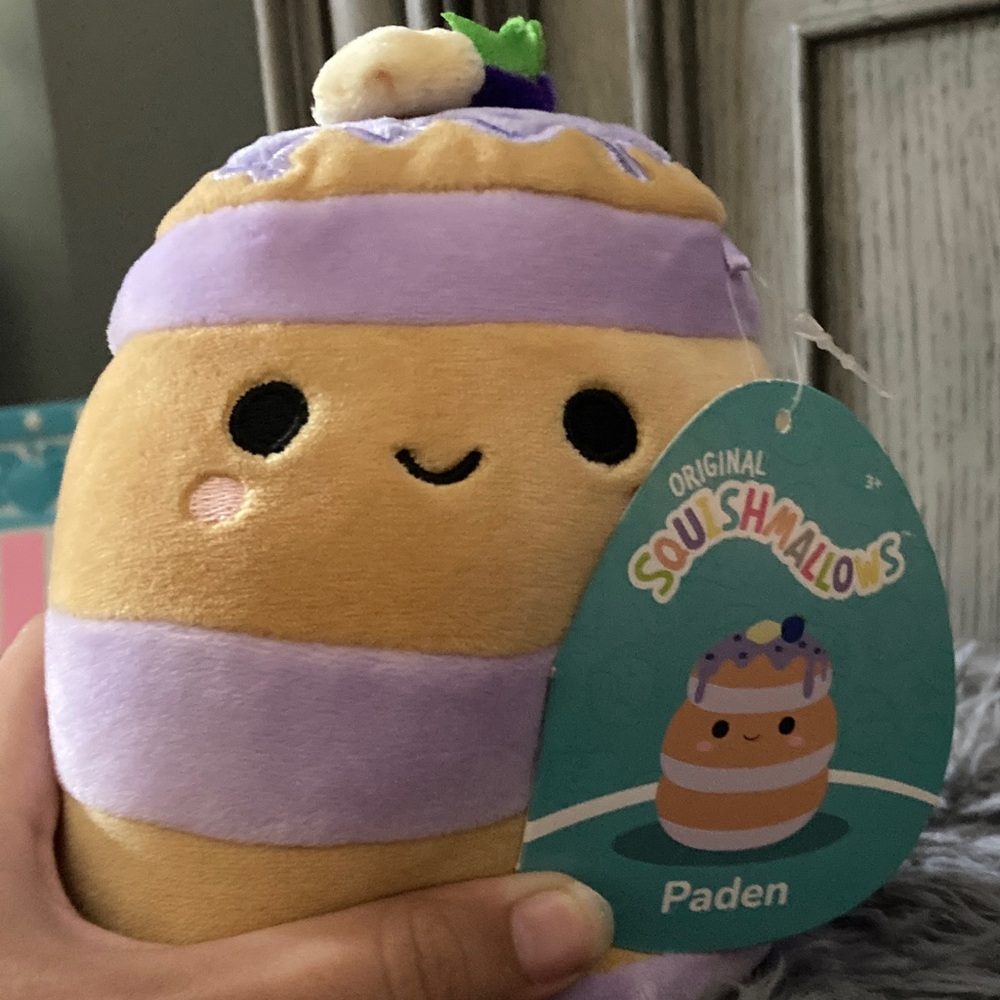 Squishmallows Paden Purple and Tan Stuffed Animal